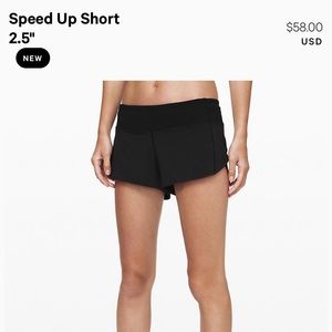 Lululemon Speed Up Short 2.5